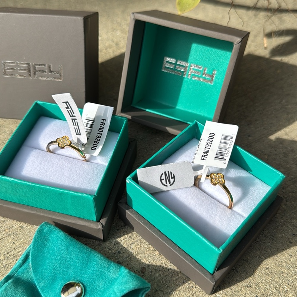 🔻💍EFFY new with tags size 7
925/14kt plated 
Needs polishing

Price for each